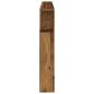 Preview: LED-Kopfteil Altholz-Optik 220x18,5x103,5 cm Holzwerkstoff