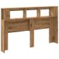 Preview: LED-Kopfteil Artisan-Eiche 160x18,5x103,5 cm Holzwerkstoff
