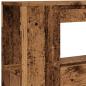 Preview: LED-Kopfteil Altholz-Optik 100x18,5x103,5 cm Holzwerkstoff