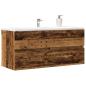 Preview: ARDEBO.de - Waschbeckenschrank Altholz-Optik 100x38,5x45 cm Holzwerkstoff