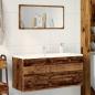 Preview: Waschbeckenschrank Altholz-Optik 100x38,5x45 cm Holzwerkstoff