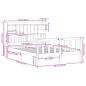 Preview: Massivholzbett mit Regal ohne Matratze Wachsbraun 140x190 cm