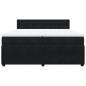 Preview: Boxspringbett mit Matratze Schwarz 200x200 cm Samt