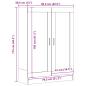 Preview: Bücherschrank Artisan-Eiche 82,5x30,5x115 cm Holzwerkstoff