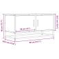 Preview: TV-Schrank Eichen-Optik 80x34,5x40 cm Holzwerkstoff und Metall