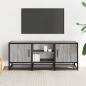 Preview: TV-Schrank Grau Sonoma 100x35x41 cm Holzwerkstoff und Metall