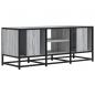 Preview: TV-Schrank Grau Sonoma 100x35x41 cm Holzwerkstoff und Metall