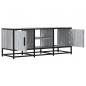 Preview: TV-Schrank Grau Sonoma 100x35x41 cm Holzwerkstoff und Metall