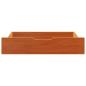 Preview: Bettschubladen 2 Stk. Wachsbraun 85x55x16 cm Massivholz Kiefer