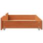 Preview: Bettschubladen 2 Stk. Wachsbraun 85x55x16 cm Massivholz Kiefer