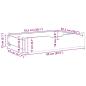 Preview: Bettschubladen 2 Stk. Wachsbraun 85x55x16 cm Massivholz Kiefer