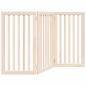 Preview: 3-tlg. Hundetor Faltbar 150 cm Pappelholz