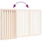 Preview: 3-tlg. Hundetor Faltbar 150 cm Pappelholz