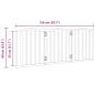 Preview: 3-tlg. Hundetor Faltbar 150 cm Pappelholz