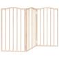 Preview: 3-tlg. Hundetor Faltbar 150 cm Pappelholz