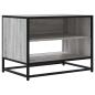 Preview: TV-Schrank Grau Sonoma 61x40x46 cm Holzwerkstoff und Metall