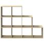Preview: Raumteiler-Bücherregal 3 Stufen Sonoma-Eiche 137,5x29x103,5 cm
