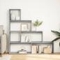 Preview: Raumteiler-Bücherregal 4 Stufen Grau Sonoma 143,5x29x143,5 cm