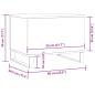 Preview: Couchtisch Artisan-Eiche 60x44,5x45 cm Holzwerkstoff