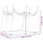 Preview: Moskitonetz Indoor Outdoor 156 Mesh Schwarz 300x300x250 cm