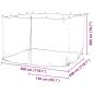 Preview: Moskitonetz Indoor Outdoor 156 Mesh Schwarz 300x300x200 cm