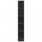 Preview: Kleiderschrank Schwarz 30x50x200 cm Holzwerkstoff