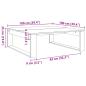 Preview: Couchtisch Altholz-Optik 100x100x35 cm Holzwerkstoff
