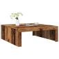 Preview: ARDEBO.de - Couchtisch Altholz-Optik 100x100x35 cm Holzwerkstoff