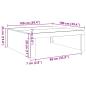 Preview: Couchtisch Altholz-Optik 100x100x35 cm Holzwerkstoff
