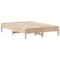 Preview: Massivholzbett ohne Matratze 135x190 cm Kiefernholz