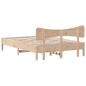 Preview: Massivholzbett ohne Matratze 135x190 cm Kiefernholz