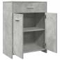 Preview: Badezimmerschrank Betongrau 60x33x80 cm Holzwerkstoff