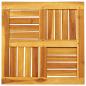 Preview: Tischplatte 50x50x2 cm Quadratisch Massivholz Akazie