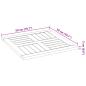Preview: Tischplatte 50x50x2 cm Quadratisch Massivholz Akazie