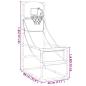Preview: Arcade Basketball Spielset mit Ball und Pumpe 45x86x127 cm