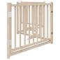 Preview: 4-tlg. Hundetor mit Tür Faltbar 320 cm Massivholz Tanne