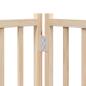 Preview: 4-tlg. Hundetor mit Tür Faltbar 320 cm Massivholz Tanne