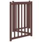Preview: 3-tlg. Hundetor Faltbar Braun Eiche 150 cm Massivholz Tanne