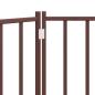 Preview: 3-tlg. Hundetor Faltbar Braun Eiche 150 cm Massivholz Tanne