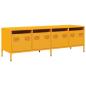 Preview: TV-Schrank Senfgelb 135x39x43,5 cm Kaltgewalzter Stahl