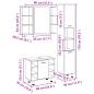 Preview: 3-tlg. Badmöbel-Set Sonoma-Eiche Holzwerkstoff
