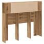 Preview: Kopfteil mit Ablagen Artisan-Eiche 120x19x104,5cm Holzwerkstoff