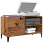 Preview: ARDEBO.de - Plattenschrank Altholz-Optik 84,5x38x48 cm Holzwerkstoff