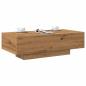 Preview: ARDEBO.de - Couchtisch Artisan-Eiche 100x49,5x31 cm Holzwerkstoff