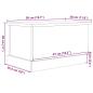 Preview: Truhe Altholz-Optik 30x50x28 cm Holzwerkstoff