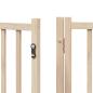 Preview: 8-tlg. Hundetor mit Tür Faltbar 640 cm Pappelholz