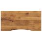 Preview: ARDEBO.de - Schreibtischplatte mit Aussparung 110x60x2,5cm Massivholz Mango