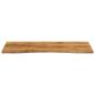 Preview: Schreibtischplatte mit Aussparung 110x60x2,5cm Massivholz Mango