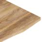 Preview: Schreibtischplatte mit Aussparung 120x60x2,5cm Massivholz Mango