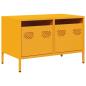 Preview: TV-Schrank Senfgelb 68x39x43,5 cm Kaltgewalzter Stahl